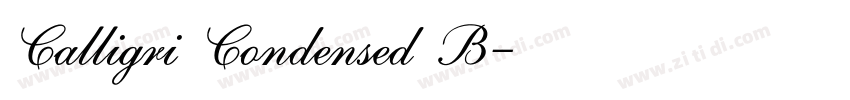 Calligri Condensed B字体转换 Calligri Condensed B字体转换